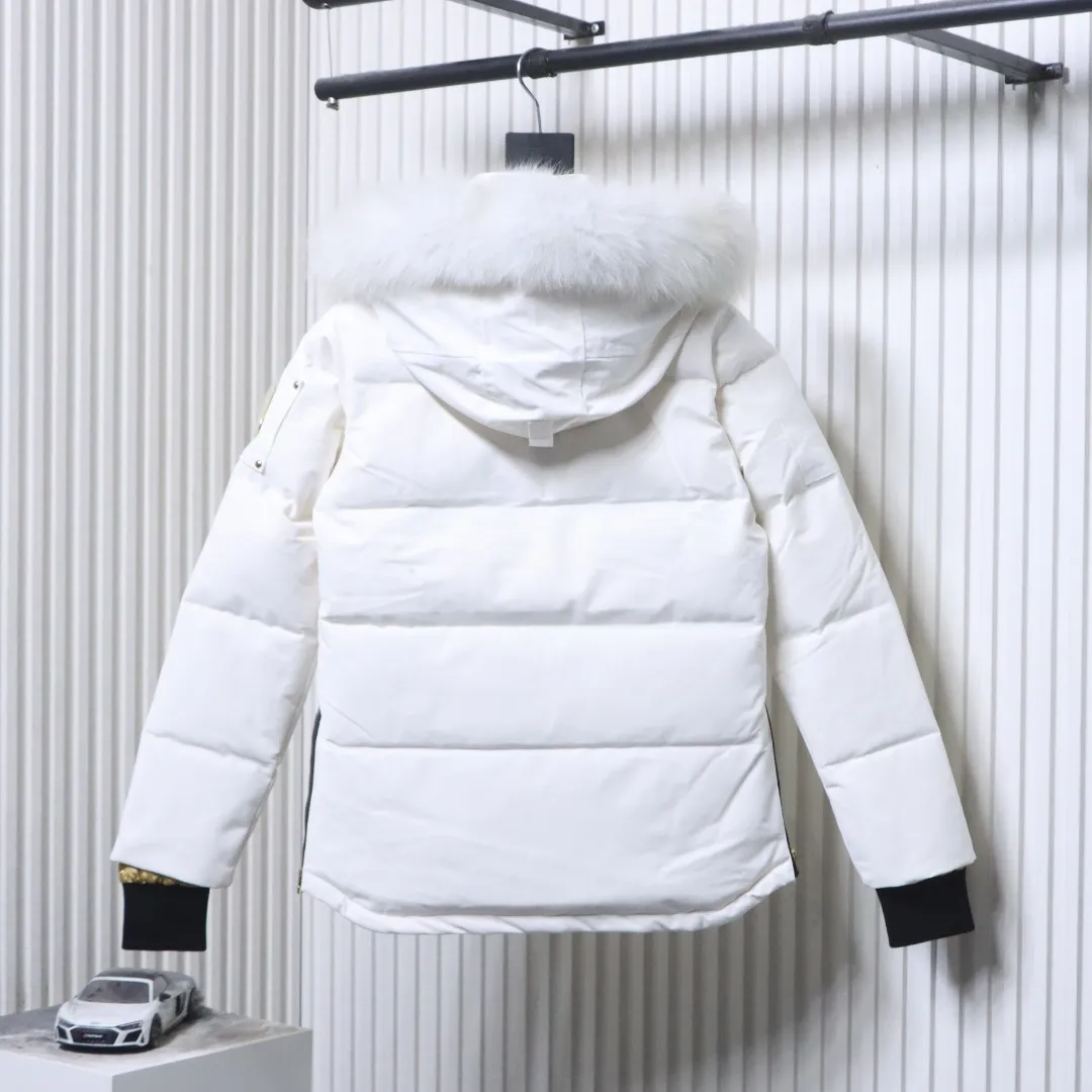 Back View M.K. Gold Scissors Women’s Fur Collar Down Jacket