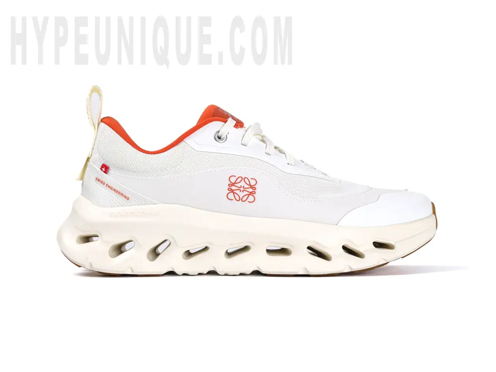 Front view of the outside of the right shoe