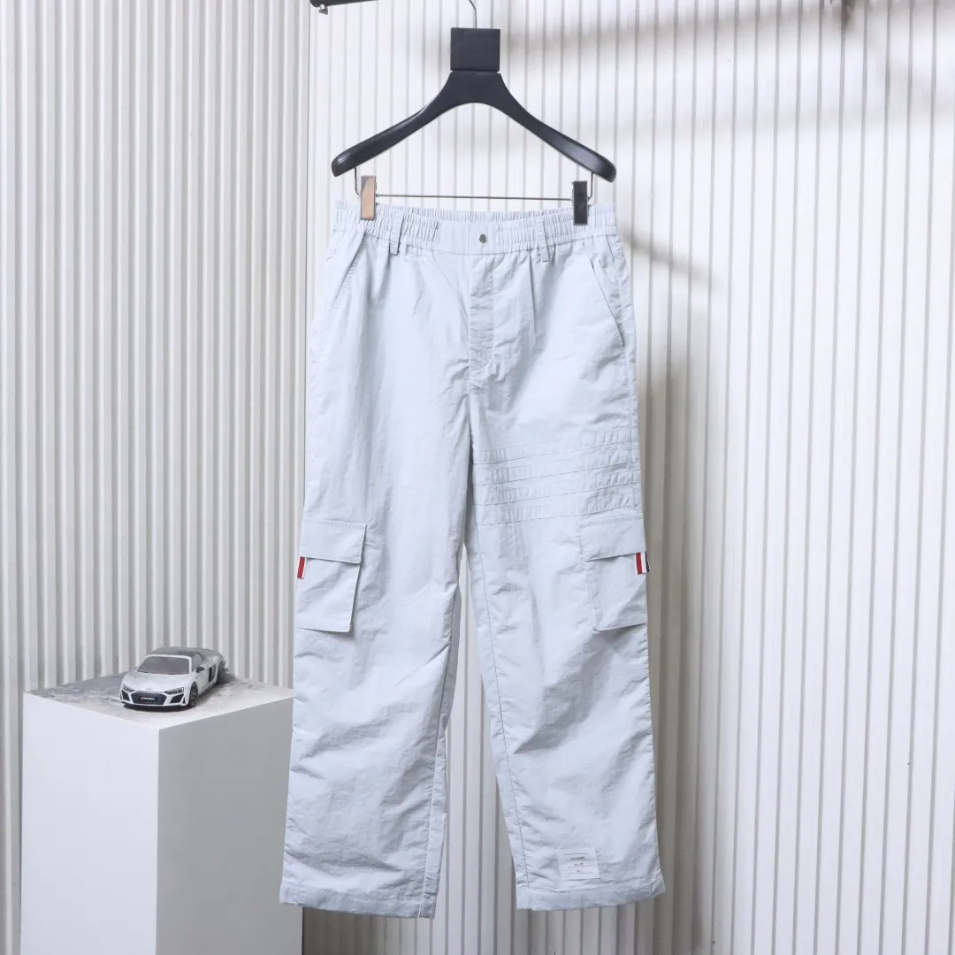 TB Four-Stripe Plaid Cargo Pants