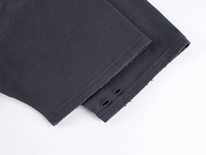 Back Letter Holes T-Shirt