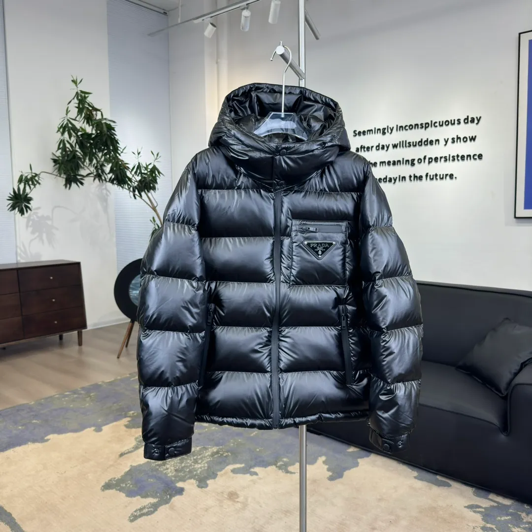 BBR Triangle Logo Hooded Down Jacket