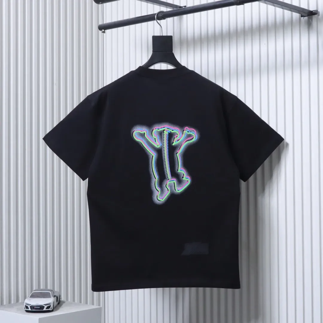 Back of Well Done Phantom Bear Print T-Shirt Color Black