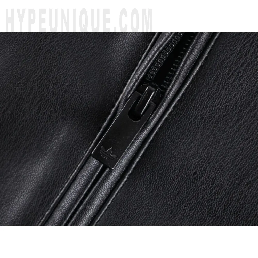The zipper on the clothes