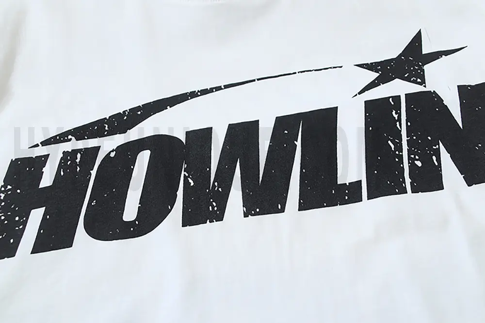 Eye-catching English print.
