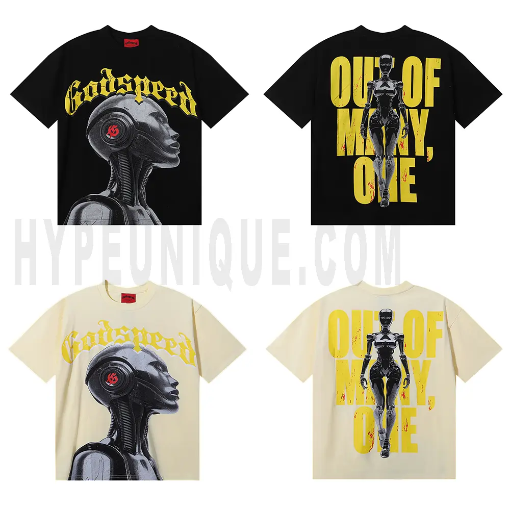 GodSpeed Robot Sleeve Fashion Streetwear T-Shirt