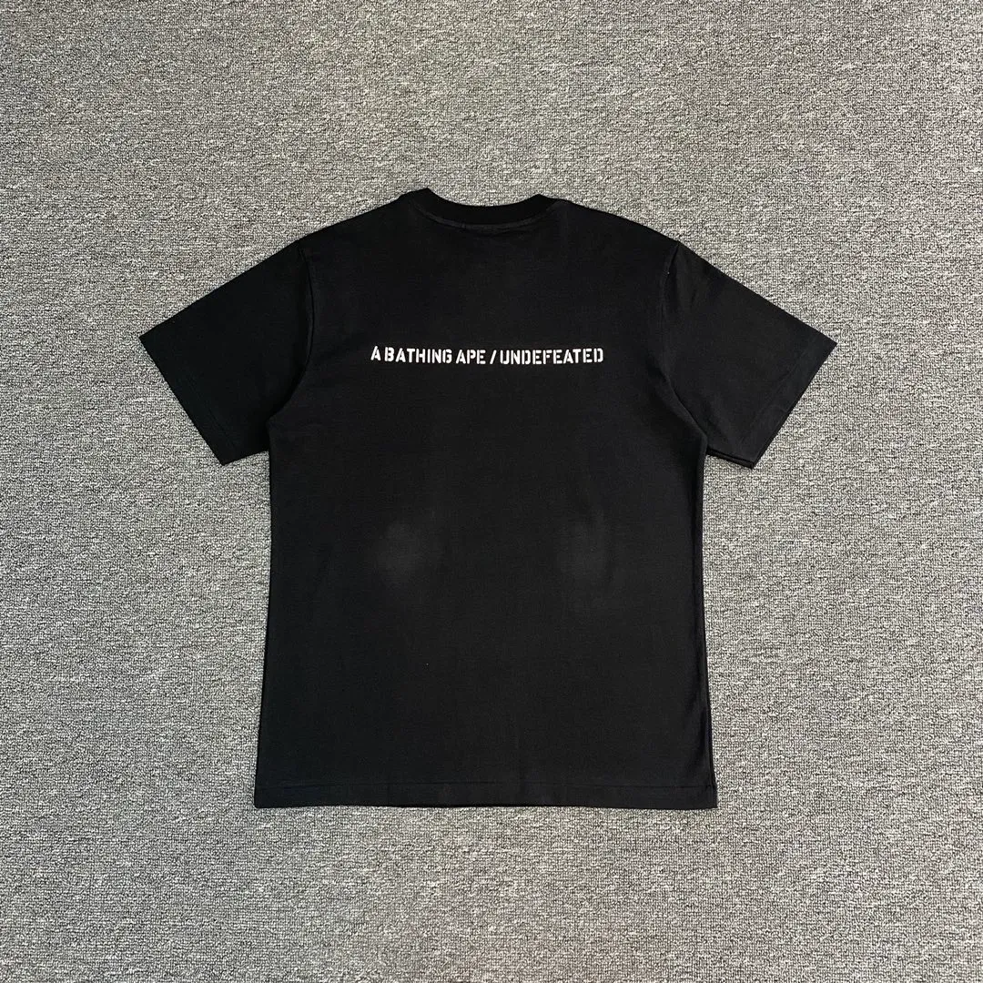 Back BAPE x UNDEFEATED Green Camo Ape Head Graphic Cotton T-Shirt