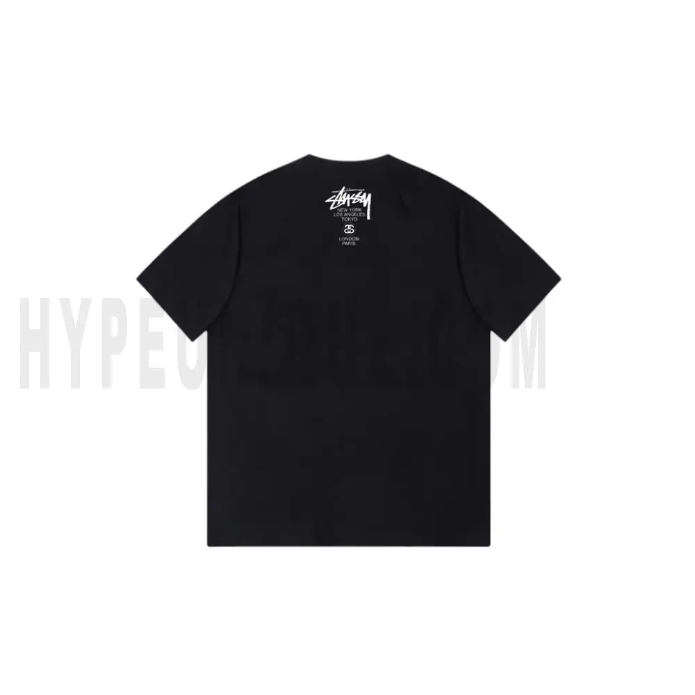 The back of the black clothes