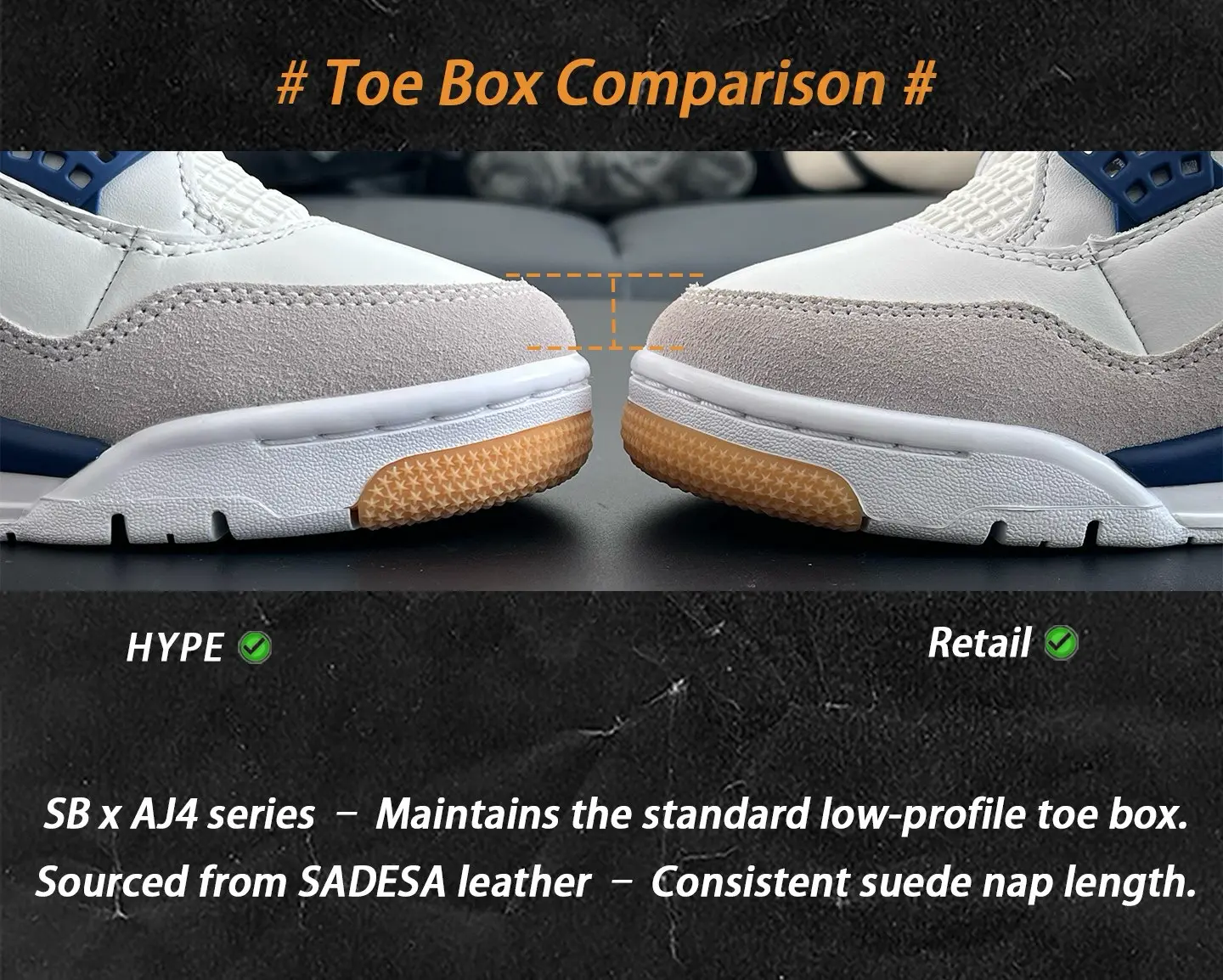 the gray toe box