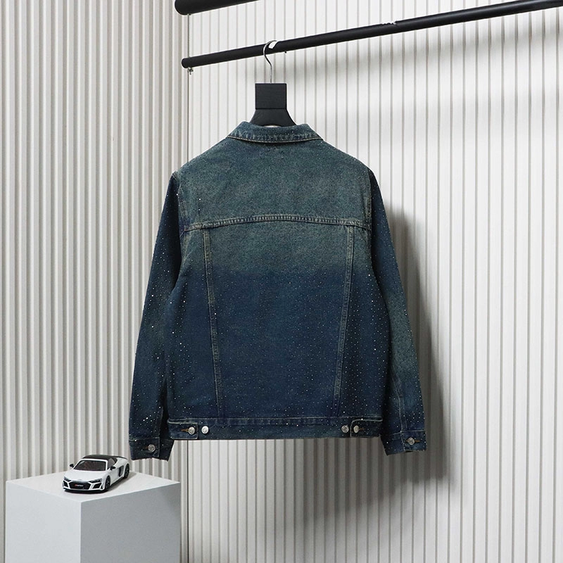 Diamond-Covered Denim Jacket
