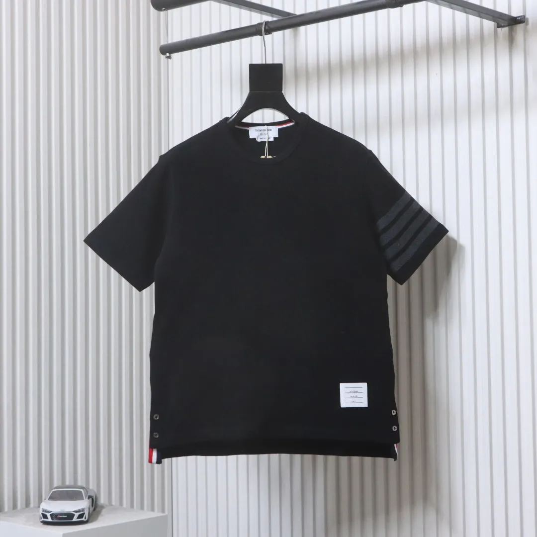 TB Classic Four-Stripe Crew Neck T-Shirt