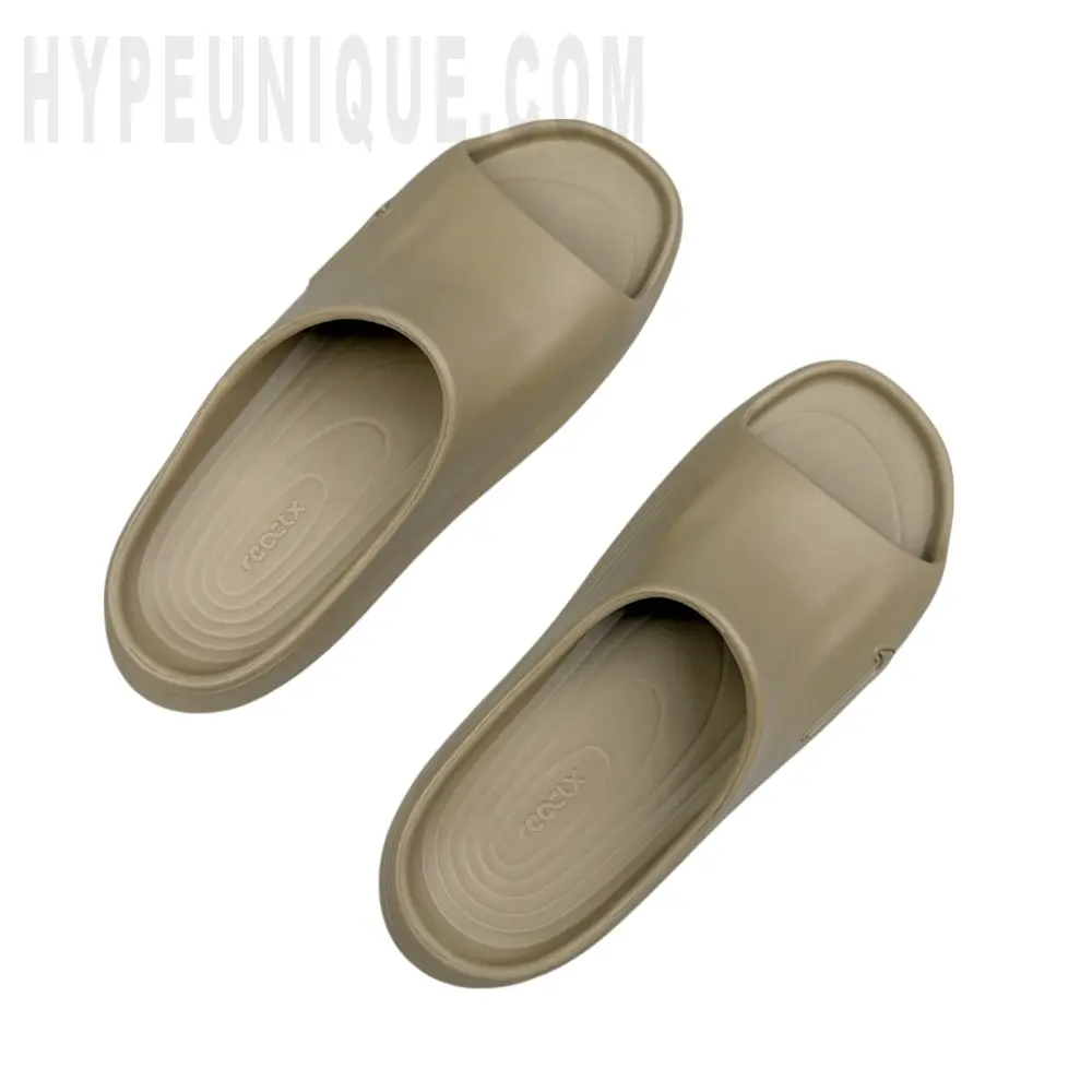 A pair of the khaki shoes