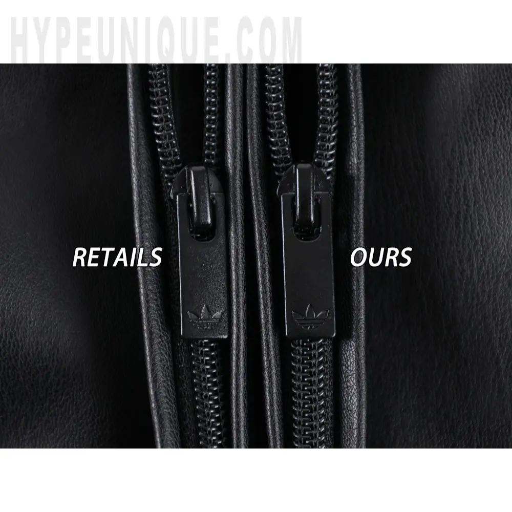 The zipper on the clothes