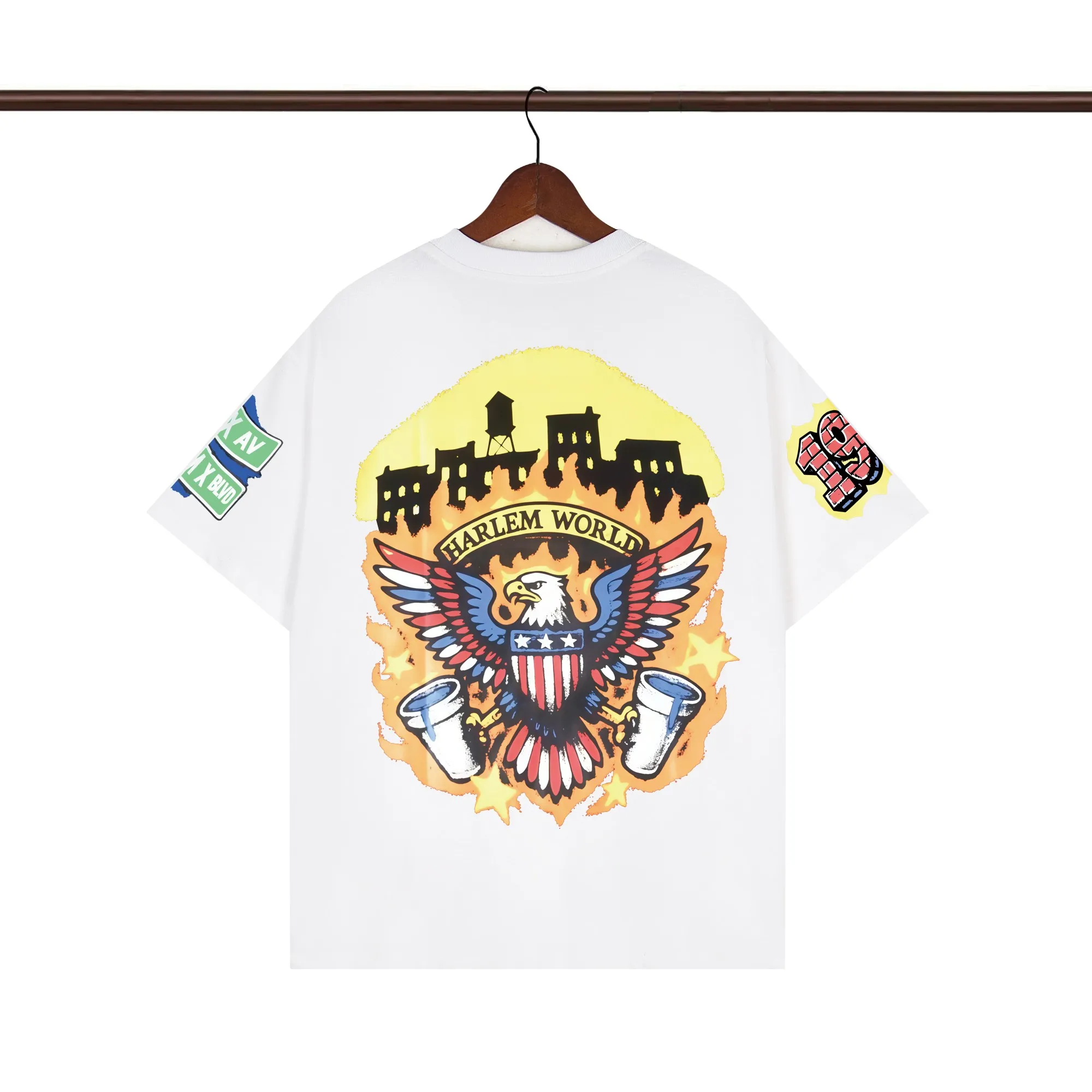 Back of That’s A Awful Lot Of Harlem Harlem World Graphic T-Shirt
