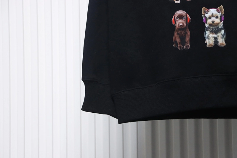 WE11 DONE Square Puppy Print Sweatshirt