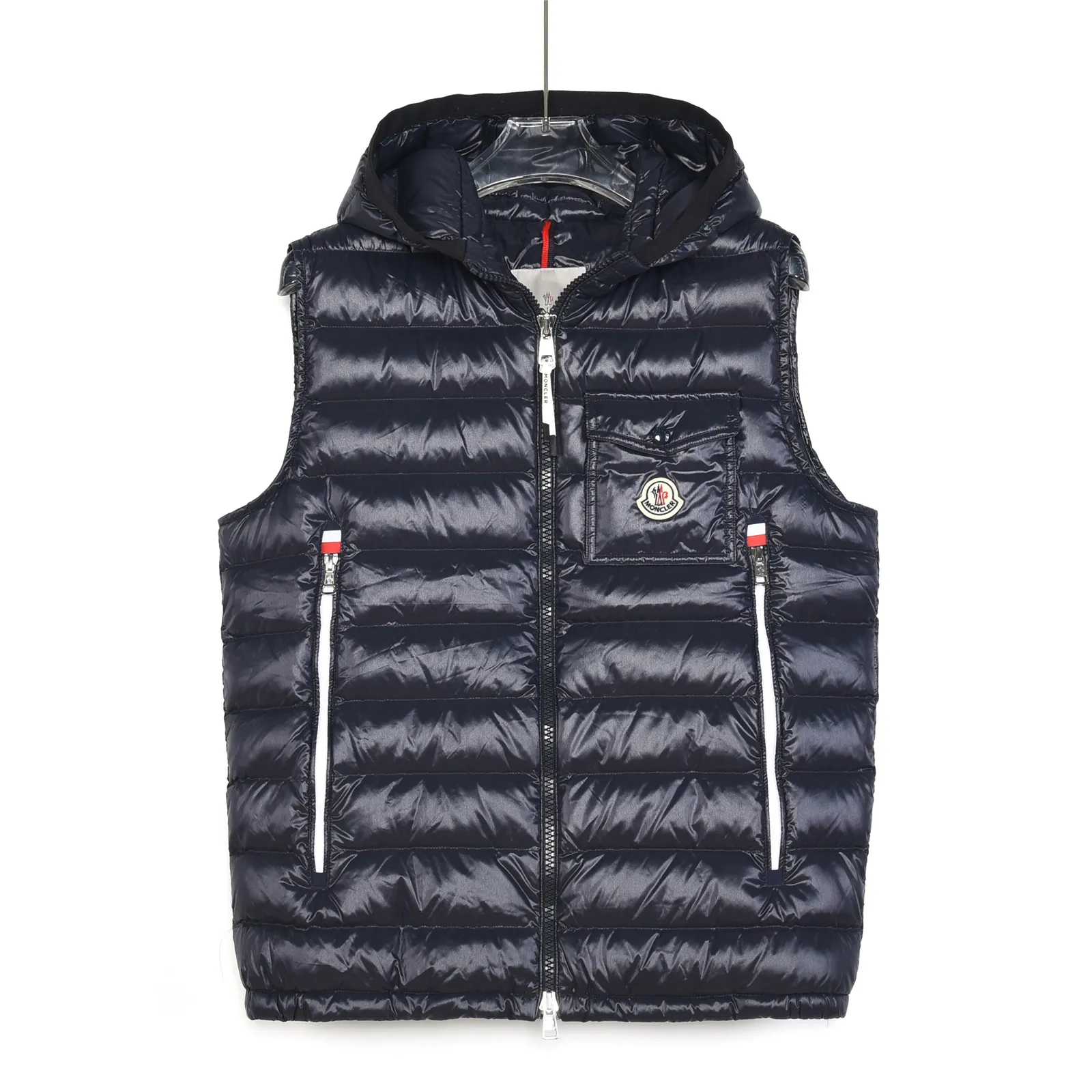 Mcler Gagot Rib Hooded Goose Down Vest