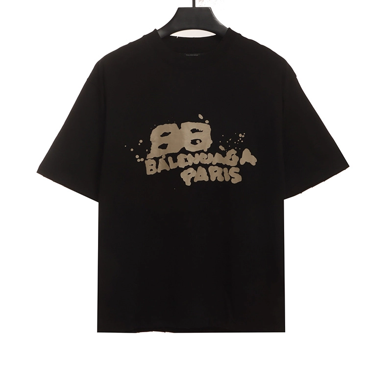 Balenc1 Hand Drawn BB Print T-Shirt Reps